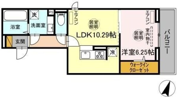 仮)D-room末広4丁目A棟の物件間取画像